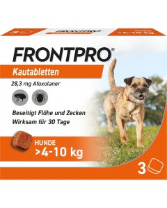 FRONTPRO 28 mg Kautabletten f.Hunde &gt;4-10 kg