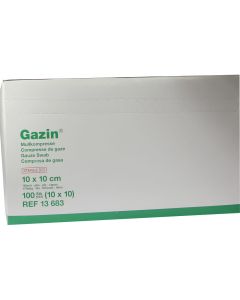 GAZIN Mullkomp.10x10 cm steril 16fach