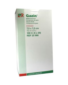 GAZIN Mullkomp.7,5x7,5 cm steril 12fach