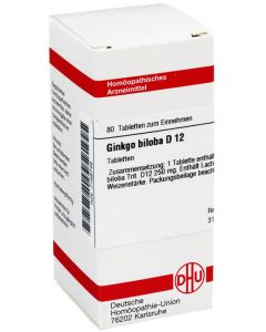 GINKGO BILOBA D 12 Tabletten