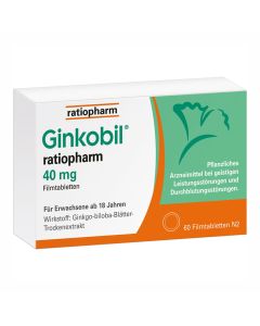 GINKOBIL-ratiopharm 40 mg Filmtabletten