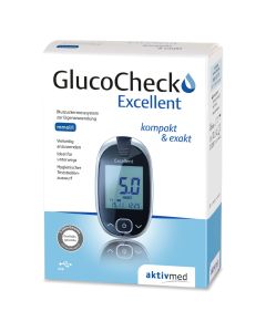 GLUCO CHECK Excellent Blutzuckermessger.Set mmol/l