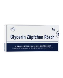 GLYCERIN ZÄPFCHEN Rösch 1 g gegen Verstopfung