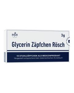 GLYCERIN ZÄPFCHEN Rösch 3 g gegen Verstopfung