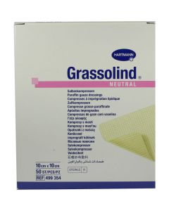 GRASSOLIND Salbenkompressen 10x10 cm steril