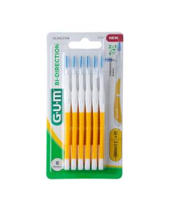 GUM Bi-Direction Interdentalb.1,4 mm gelb