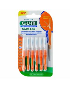 GUM TRAV-LER 0,9mm Kerze orange Intendent.+6Kappen