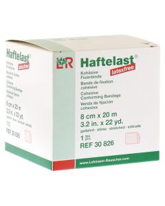 HAFTELAST Fixierb.kohäs.latexfrei 8 cmx20 m creme