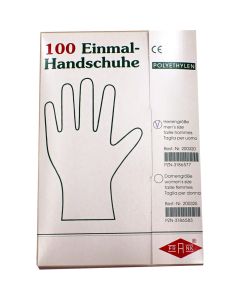 HANDSCHUHE Einmal Herren Polyäthylen