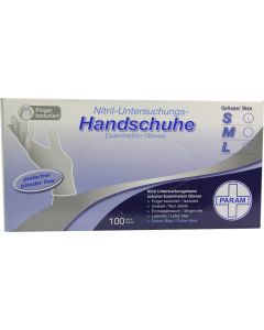 HANDSCHUHE Einmal Nitril S blau