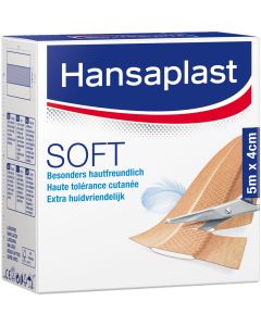 HANSAPLAST Soft Pflaster 4 cmx5 m Rolle