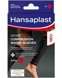 HANSAPLAST Sport Compression Waden-Sleeves Gr.L