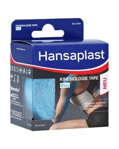 HANSAPLAST Sport Kinesiologie Tape 5 cmx5 m blau