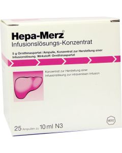 HEPA MERZ Infusionskonz.Ampullen