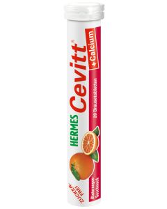 HERMES Cevitt+Calcium Blutorange Brausetabletten