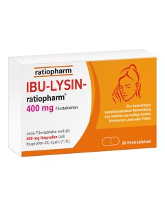 IBU-LYSIN ratiopharm® 400 mg Filmtabletten-20 St