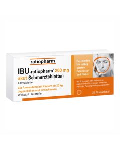 IBU-RATIOPHARM 200 mg akut Schmerztbl.Filmtabl.