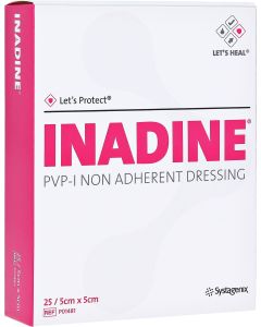 INADINE Salbengaze m. PVP Iod. 5x5cm