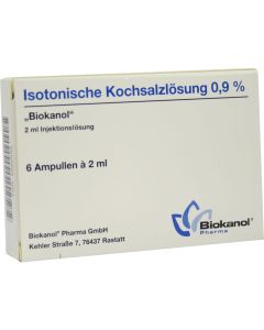 ISOTONISCHE Kochsalzlösung 0,9% Biokanol Ampullen