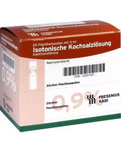 ISOTONISCHE Kochsalzlösung 0,9% Plastikampullen