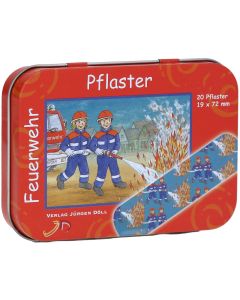 KINDERPFLASTER Feuerwehr Dose-20 St