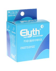 KINESIOLOGIE Tape Elyth 2,5 cmx5 m blau