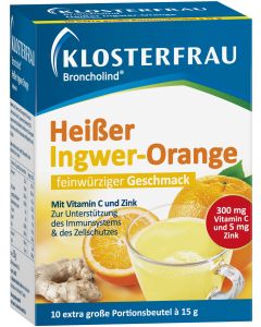 KLOSTERFRAU Broncholind heisser Ingwer-Orange Gran.