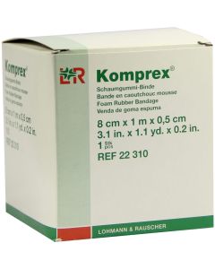 KOMPREX Schaumgummi Binde 8 cmx1 m Stärke 0,5 cm