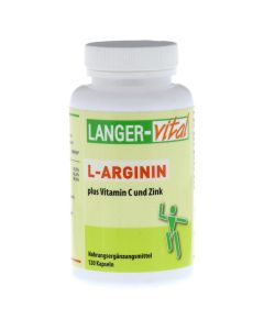L-ARGININ 2894 mg/TG plus Vitamin C und Zink Kaps.