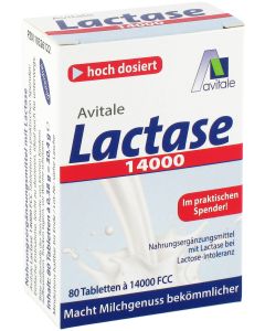 LACTASE 14.000 FCC Tabletten im Spender