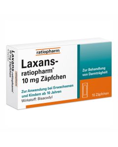 LAXANS-ratiopharm 10 mg Zäpfchen