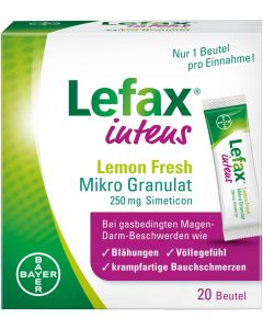 LEFAX intens Lemon Fresh Mikro Granul.250 mg Sim.