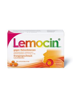 LEMOCIN gegen Halsschmerzen Orangengeschmack Lut.