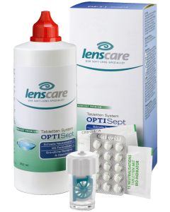 LENSCARE OptiSept Kombip.350 ml+45 Tabl.+1 Beh.