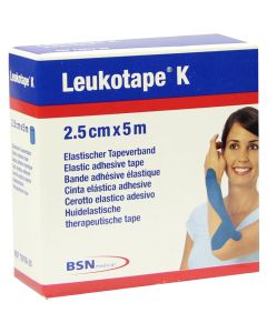 LEUKOTAPE K 2,5 cm blau