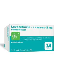 LEVOCETIRIZIN-1A Pharma 5 mg Filmtabletten