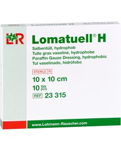 LOMATUELL H Salbentüll 10x10 cm steril