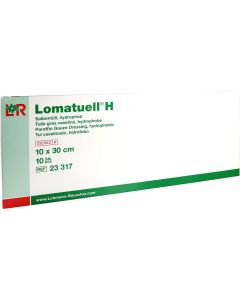 LOMATUELL H Salbentüll 10x30 cm steril