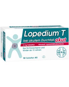 LOPEDIUM T akut bei akutem Durchfall Tabletten