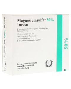 MAGNESIUMSULFAT 50% Inresa Konz.z.H.e.Inj.-/Inf.L.