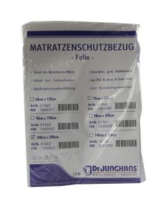 MATRATZEN SCHUTZBEZUG Folie 0,1 mm 100x200 cm weiss