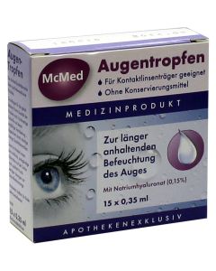 MCMED Augentropfen Einzeldosispipetten