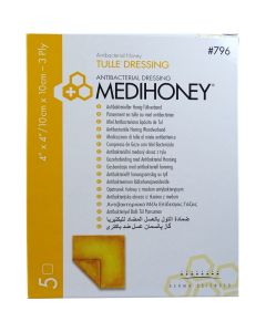 MEDIHONEY antibakterieller Tüllverband 10x10 cm