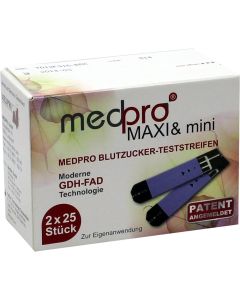 MEDPRO Maxi &amp; mini Blutzucker-Teststreifen