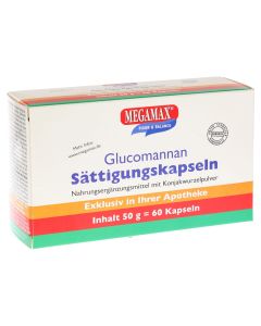 MEGAMAX Sättigungskapseln Glucomannan