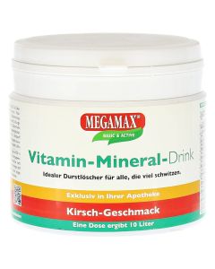 MEGAMAX Vita Mineral Drink Kirsche Pulver