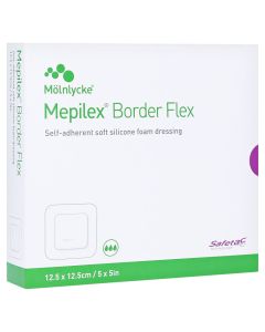 MEPILEX Border Flex Schaumverb.haft.12,5x12,5 cm