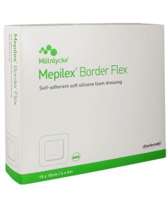 MEPILEX Border Flex Schaumverb.haft.15x15 cm