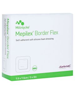 MEPILEX Border Flex Schaumverb.haft.7,5x7,5 cm