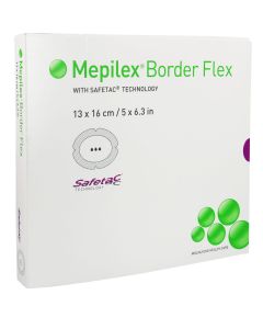 MEPILEX Border Flex Schaumverb.haft.oval 13x16 cm